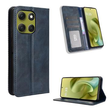 Motorola Moto G86 Retro Pung Taske med Magnetisk Lukning - Blå