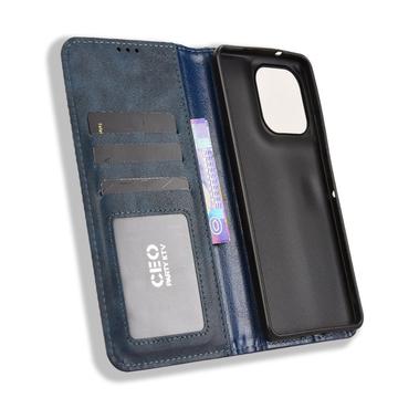 Motorola Moto G86 Retro Pung Taske med Magnetisk Lukning - Blå