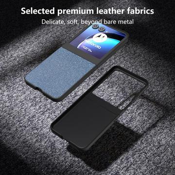Motorola Razr 50/60/70 Rhinestone Tekstur Hybrid Cover - Blå