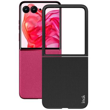 Motorola Razr 50 Ultra/Razr 70+ Imak Ruiyi Hybrid Cover - Karbonfiber - Sort