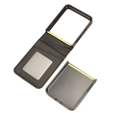 Motorola Razr 60 Ultra/70 Ultra FlexCard kulfiberetui med kortholdere - brun
