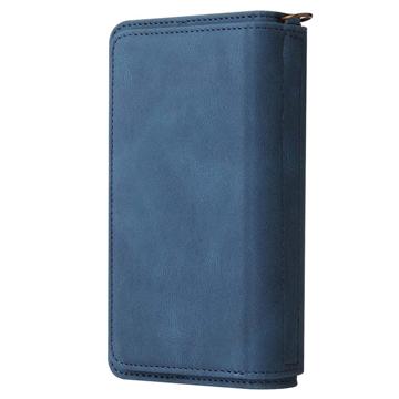 Multifunktions Serie iPhone 14 Pro Max Pung Cover - Blå