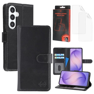 Samsung Galaxy S26+ MyTPhone CardMate MagSafe Læder Pung Cover med Kortholder, Stativ, 2x Skærmbeskyttelse - sort