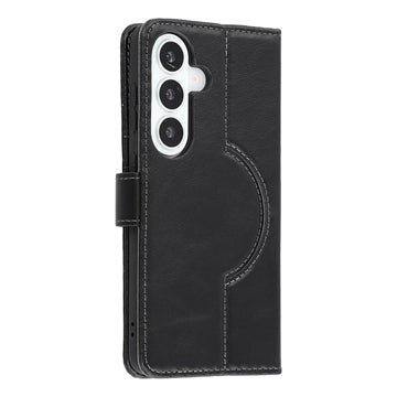 Samsung Galaxy S26+ MyTPhone CardMate MagSafe Læder Pung Cover med Kortholder, Stativ, 2x Skærmbeskyttelse - sort