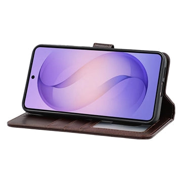 Samsung Galaxy S26+ MyTPhone CardMate MagSafe Læder Pung Cover med Kortholder, Stativ, 2x Skærmbeskyttelse - mørkebrun