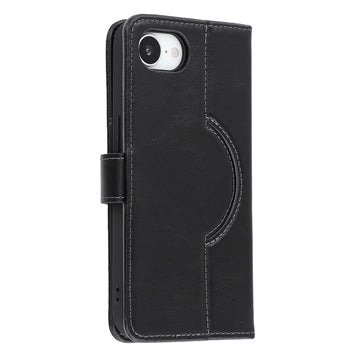 iPhone 17e MyTPhone CardMate MagSafe Læder Pung Cover med Kortholder, Stativ, 2x Skærmbeskyttelse - sort