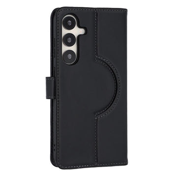 Samsung Galaxy S24 FE MyTPhone CardMate MagSafe Læder Pung Cover med Kortholder, Stativ, 2x Skærmbeskyttelse - sort