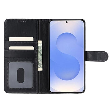 Samsung Galaxy S25+ MyTPhone CardMate MagSafe Læder Pung Cover med Kortholder, Stativ, 2x Skærmbeskyttelse - sort