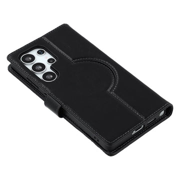 Samsung Galaxy S25 Ultra MyTPhone CardMate MagSafe Læder Pung Cover med Kortholder, Stativ, 2x Skærmbeskyttelse - sort