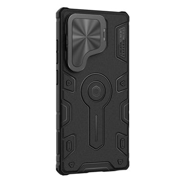 Samsung Galaxy S25 Ultra Nillkin CamShield Armor Prop Hybrid Cover - MagSafe-kompatibel - Sort