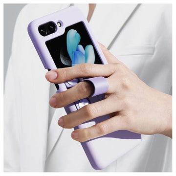 Samsung Galaxy Z Flip5 Nillkin Flex Flip Liquid Silikone Cover - Lilla