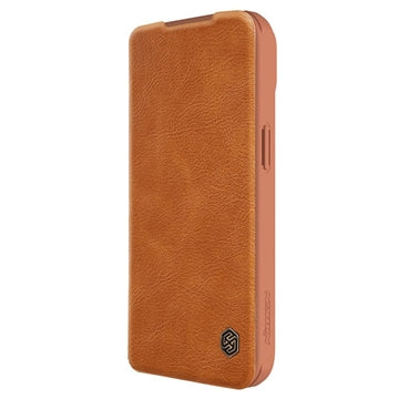 iPhone 15 Plus Nillkin Qin Pro Flip Cover - Brun
