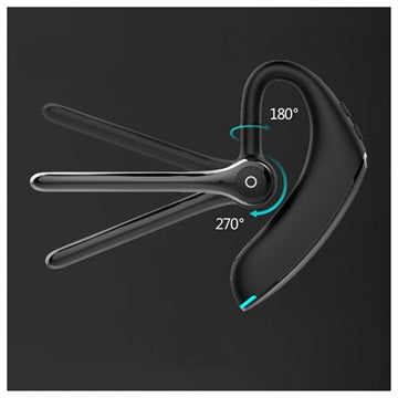 Noise Canceling In-Ear Mono Bluetooth Headset F910 - Sort