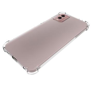 Nokia C32 Stødsikkert TPU Cover - Gennemsigtig