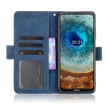 Nokia X10/X20 Pung Cover med Kortholder - Blå