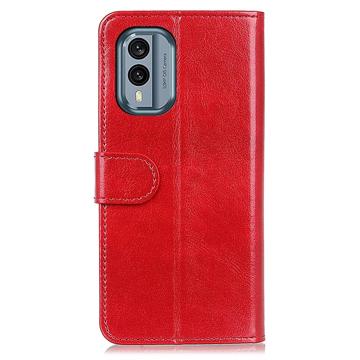 Nokia X30 Pung Taske med Magnetisk Lukning - Rød