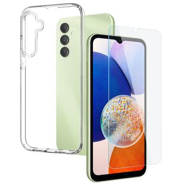 Samsung Galaxy A14/A14 5G Northjo 2-i-1 Beskyttelsessæt - Klar