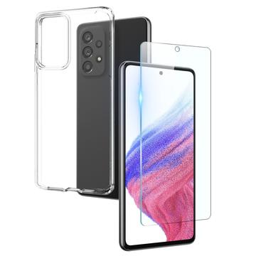 Samsung Galaxy A53 5G Northjo 2-i-1 Beskyttelsessæt - Klar