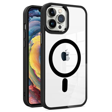 iPhone 15 Pro Okkes MagSafe Hybrid Cover - Sort