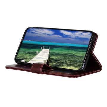 OnePlus 12 Pung Taske med Magnetisk Lukning - Brun