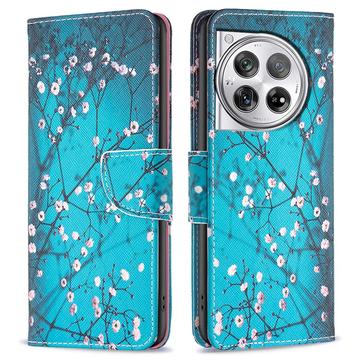 OnePlus 12 Wonder Series Pung - Hvid Blomster