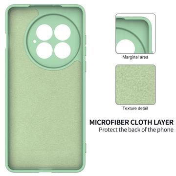 OnePlus 13 Flydende silikone cover med håndrem - grøn