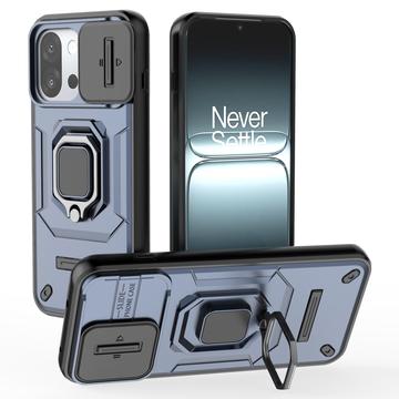 OnePlus 13T/13s Roterende Ring Hybrid Cover med Kameraskjold - Blå