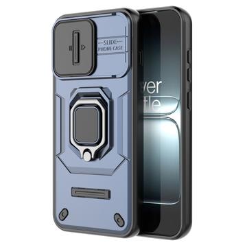 OnePlus 13T/13s Roterende Ring Hybrid Cover med Kameraskjold - Blå