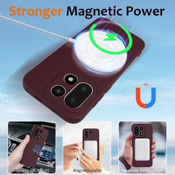 OnePlus 15 Liquid Silikone Cover - MagSafe Kompatibel - Vinrød