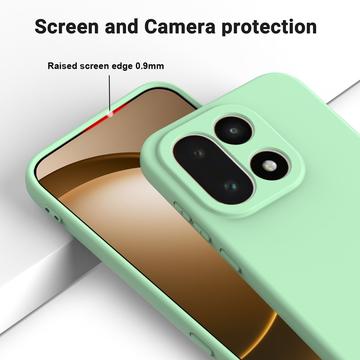 OnePlus 15 Flydende silikone cover med håndrem - grøn
