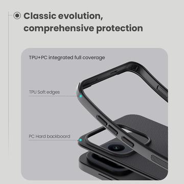 OnePlus 15 Nillkin Super Frosted Shield Pro Hybrid Cover - Sort