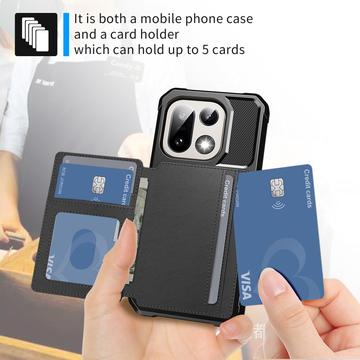 OnePlus 15 TPU Cover med Kortholder - Sort