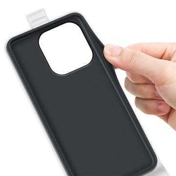 OnePlus 15 Vertikal Flip Etui med Kortholder - Hvid