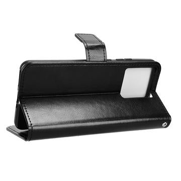 Motorola Edge 70 Pung Etui med Stativ - sort