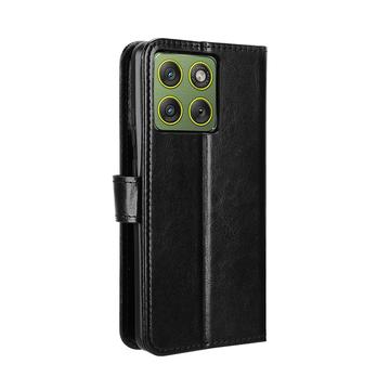 Motorola Edge 70 Pung Etui med Stativ - sort