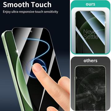 OnePlus 15T Privacy Full Cover Skærmbeskytter Hærdet Glas - Sort Kant