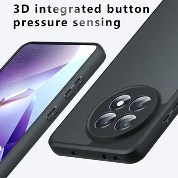 OnePlus Ace 5/5 Pro/13R Mat Frostet Hybrid Cover - Black