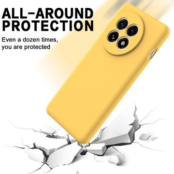 OnePlus Ace 5/5 Pro/13R Flydende silikone cover med håndrem - gul
