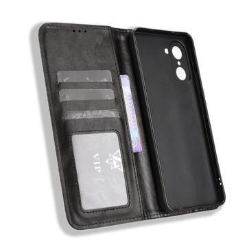 OnePlus Ace 5 Racing/Nord CE5 Retro Pung Taske med Magnetisk Lukning - Sort