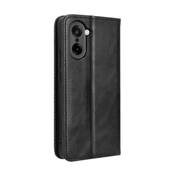 OnePlus Ace 5 Racing/Nord CE5 Retro Pung Taske med Magnetisk Lukning - Sort