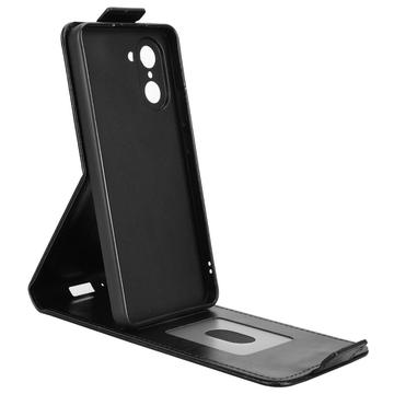 OnePlus Ace 5 Racing/Nord CE5 lodret flip-etui med stativ - sort