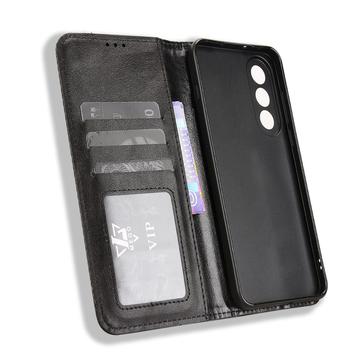 OnePlus Ace 5 Ultra/Nord 5 Retro Pung Taske med Magnetisk Lukning - Sort