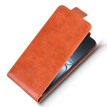 OnePlus Ace 5 Ultra/Nord 5 lodret flip-etui med stativ - Brun
