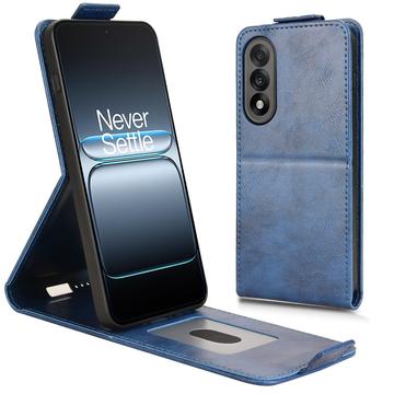 OnePlus Ace 5 Ultra/Nord 5 lodret flip-etui med stativ - mørkeblå