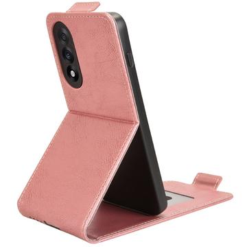 OnePlus Ace 5 Ultra/Nord 5 lodret flip-etui med stativ - rosaguld