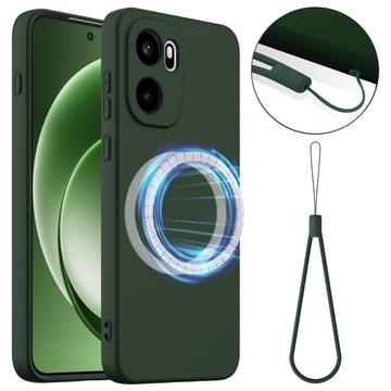OnePlus Ace 6/Ace 6T/15R Liquid Silikone Cover - MagSafe Kompatibel - Mørkegrøn