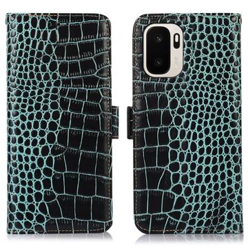 OnePlus Ace 6 Ultra Crocodile Series Læderpung med RFID - Grøn
