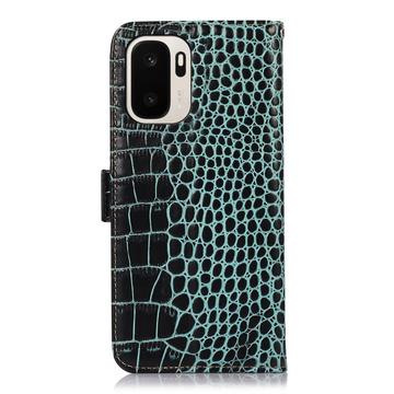OnePlus Ace 6 Ultra Crocodile Series Læderpung med RFID - Grøn