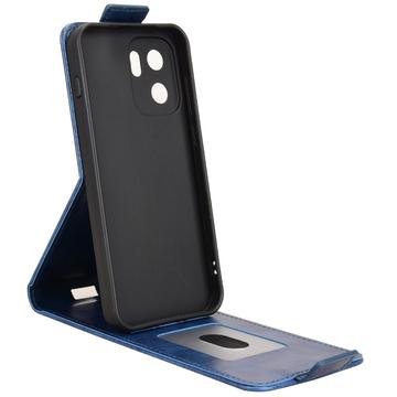 OnePlus Ace 6 Ultra lodret flip-etui med stativ - mørkeblå
