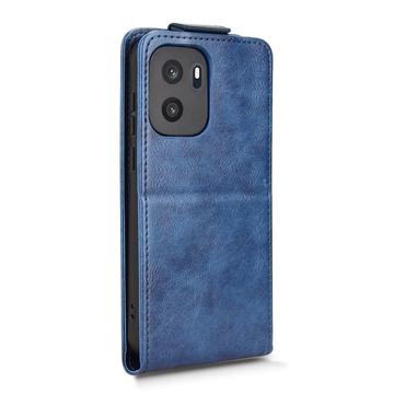 OnePlus Ace 6 Ultra lodret flip-etui med stativ - mørkeblå